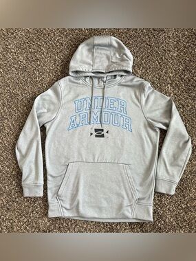 Under Armour Men's Armour Fleece Script Pullover Hoodie size small (loose)